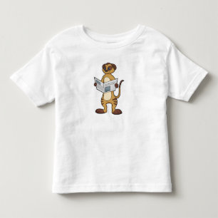 Meerkat at Reading a Newspaper Toddler T-shirt