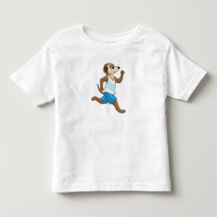 Meerkat at Running Sports Toddler T-shirt