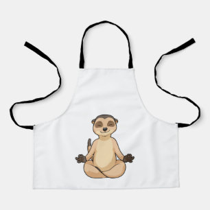 Meerkat at Yoga Meditation Apron