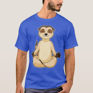 Meerkat at Yoga Meditation T-Shirt