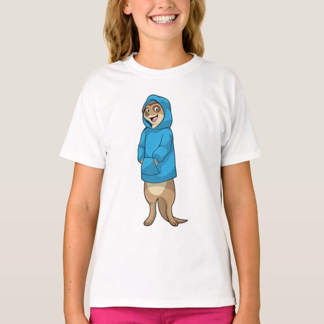 Meerkat avec Sweat - shirt à capuche (Devant)