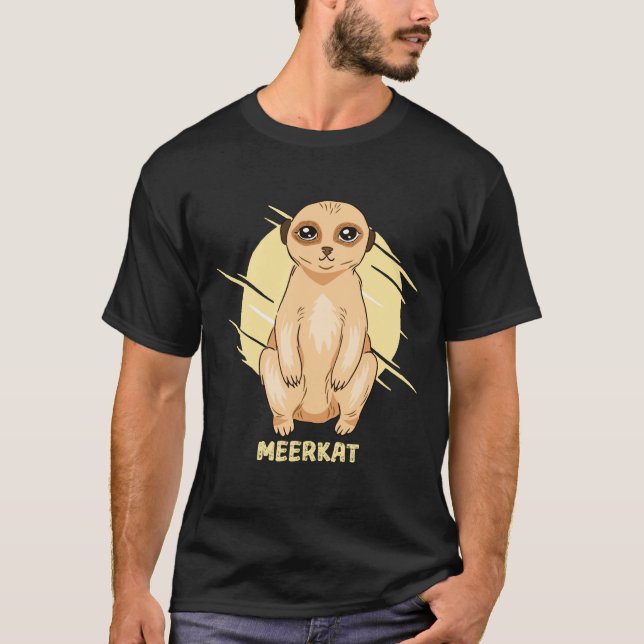 Meerkat Awesome Meerkat for Meerkat Lovers T-Shirt (Front)