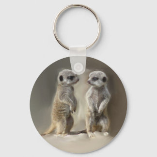 Meerkat baby twins keychain