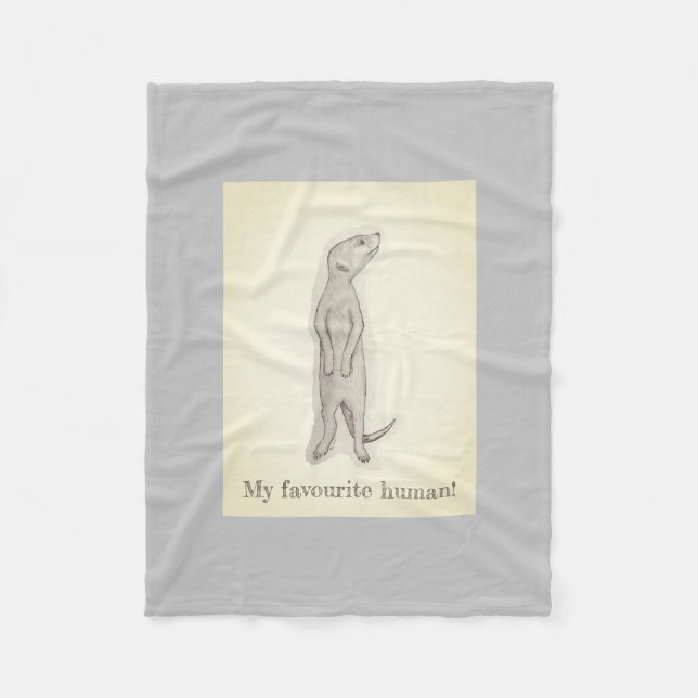 Meerkat. baby, unisex, pyjamas, fleece blanket (Front)