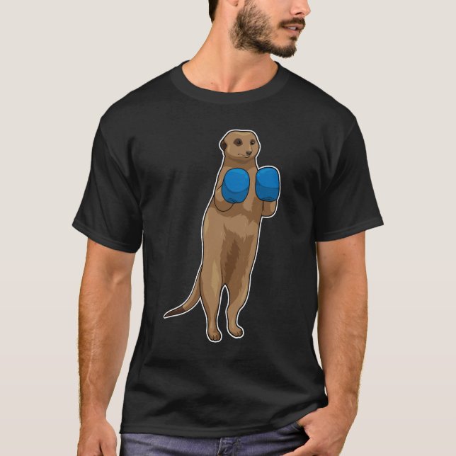 Meerkat Boxer Boxing gloves T-Shirt (Front)