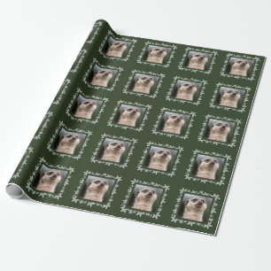 Meerkat Christmas Snowflake Wrapping Paper
