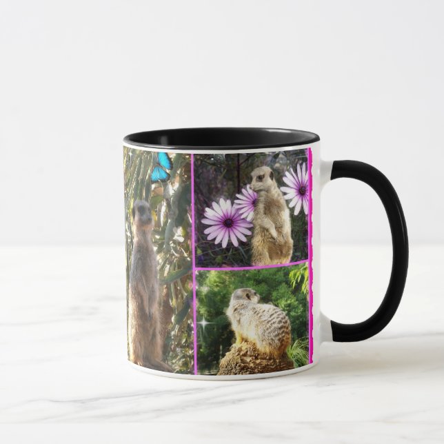 Meerkat Collage, Mug (Right)