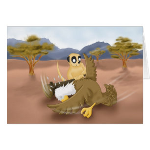 meerkat contre l'aigle