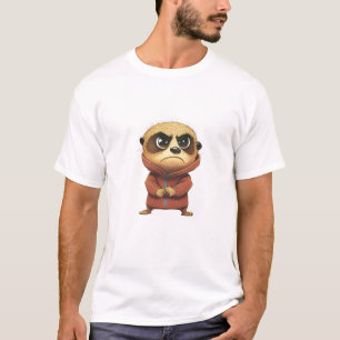 Meerkat Cute Adorable Humourous Illustration T-Shirt