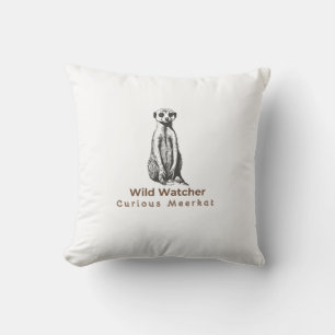 meerkat cute funny throw pillow
