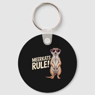 Meerkat Design For Men Women Kids Zoo Keeper Safar Keychain