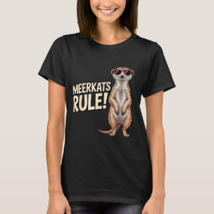 Meerkat Design For Men Women Kids Zoo Keeper Safar T-Shirt