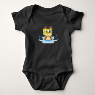 Meerkat Diver Shark fin Baby Bodysuit