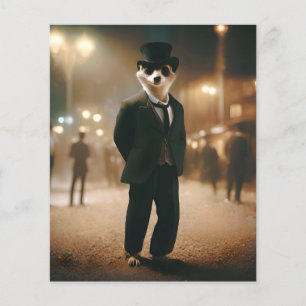 Meerkat Dressed For Black Tie Event, Flyer