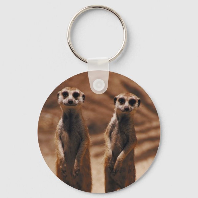 Meerkat Duo Keychain (Front)
