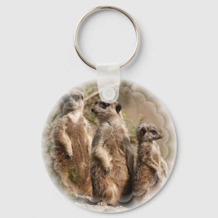 Meerkat Family Keychain