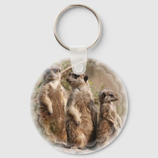 Meerkat Family Keychain (Front)