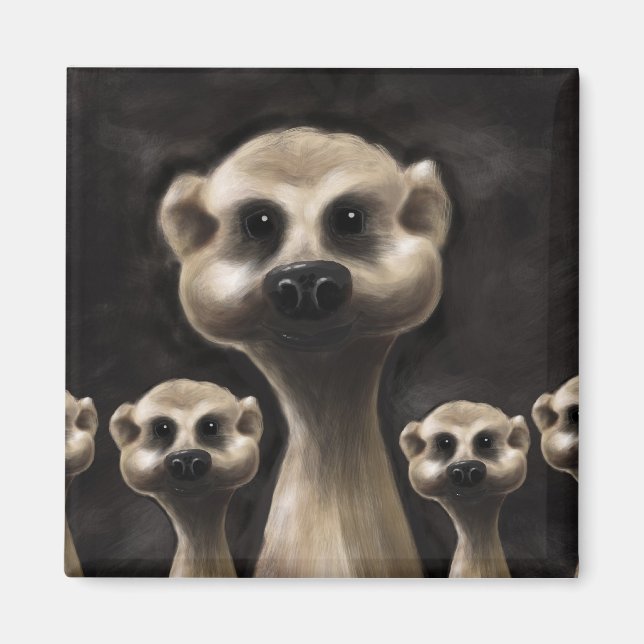 Meerkat fridge magnet (Front)