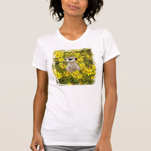 MEERKAT HIDING IN THE FLOWERS T-Shirt