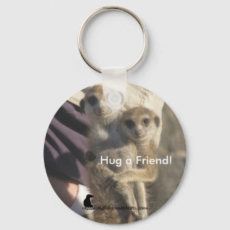 Meerkat Hug a Friend - Keychain