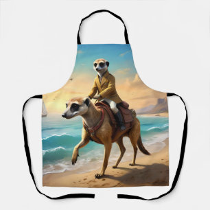 Meerkat Jockey On A Meerkat Horse, Apron