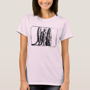 Meerkat Ladies T-shirt - Dafila Scott's charcoal