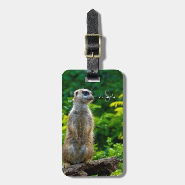 Meerkat Luggage tag (Front Vertical)
