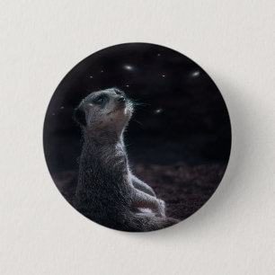 Meerkat magic 2 inch round button