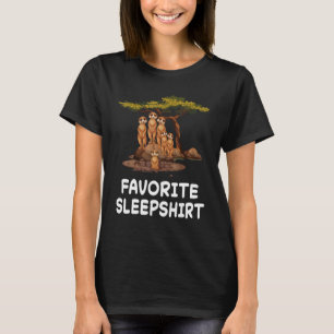 Meerkat Meerkats Nap Sleeping Sleep Pajama Pajamas T-Shirt