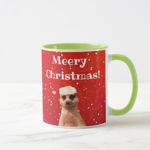 Meerkat Meery Christmas Funny Christmas Mug