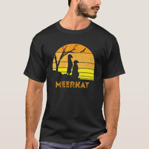 Meerkat Mongoose Kalahari Desert Sunset Safari Afr T-Shirt