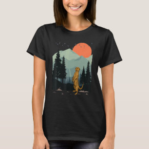Meerkat Mountain Sky Flying Wild Animal Suricata s T-Shirt