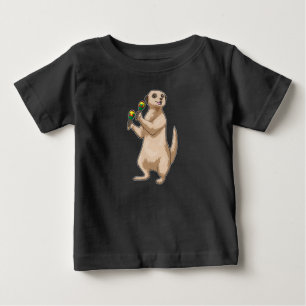 Meerkat Musician Maracas Music Baby T-Shirt