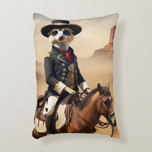 Meerkat On A Horse: Could Be The Lone Stranger Accent Pillow