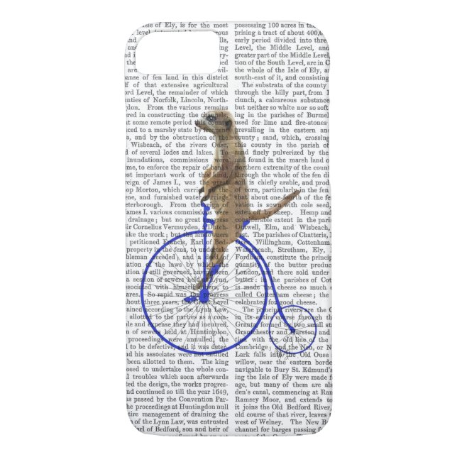 Meerkat On Blue Penny Farthing Case-Mate iPhone Case (Back)
