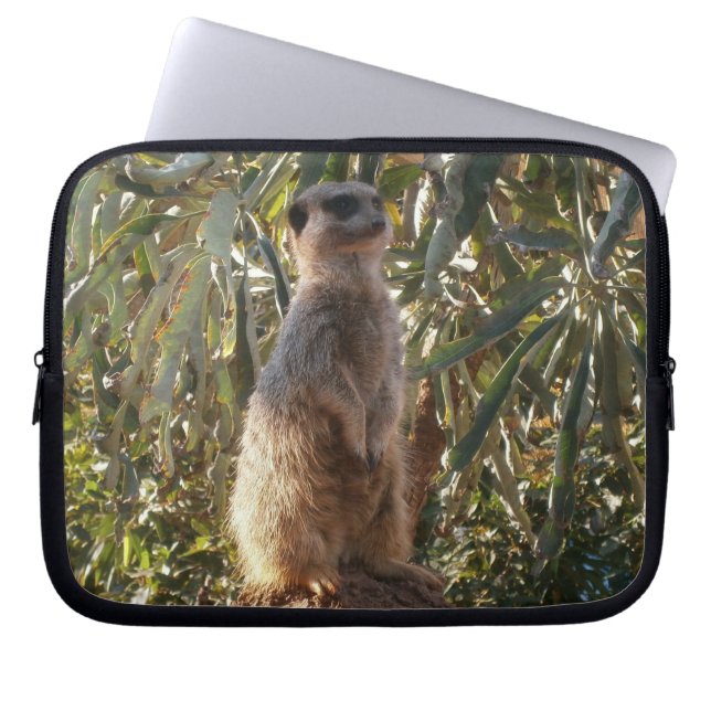 Meerkat On Guard Duty, Laptop Sleeve (Front)