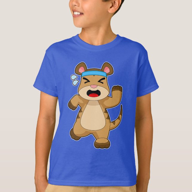 Meerkat Runner Running Sports T-Shirt (Front)