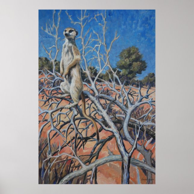 Meerkat sentinel - Art print (Front)
