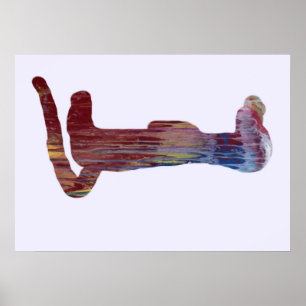 Meerkat silhouette poster