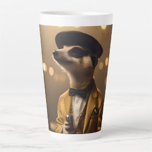 Meerkat Sinatra, Latte Mug