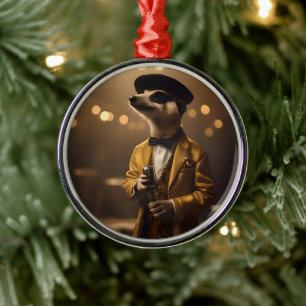 Meerkat Sinatra, Metal Ornament