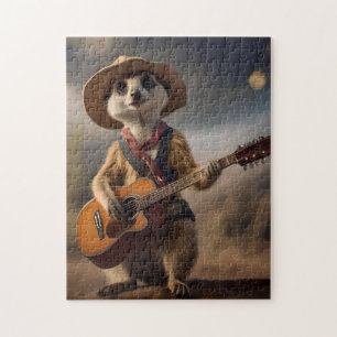 Meerkat Strumming A Country Lullaby,  Jigsaw Puzzle
