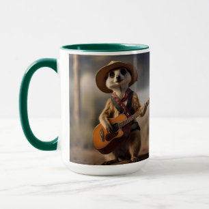 Meerkat Strumming A Country Lullaby, Mug