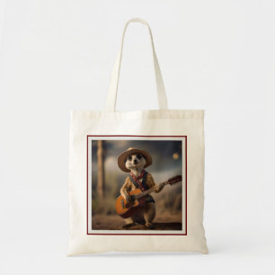 Meerkat Strumming A Country Lullaby, Tote Bag