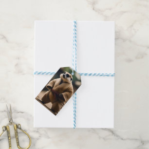 Meerkat Sumo Wrestler, Gift Tags