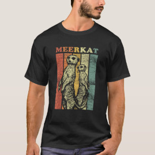 Meerkat T Shirt Vintage Retro Style T Shirt