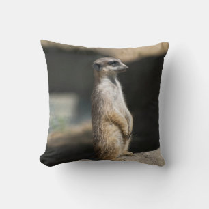 Meerkat Throw Pillow