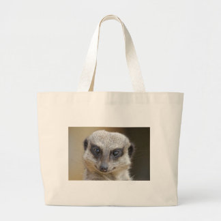 Meerkat Up Close Large Tote Bag