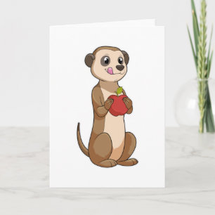 Meerkat with Apple Card