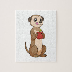 Meerkat with Apple Jigsaw Puzzle